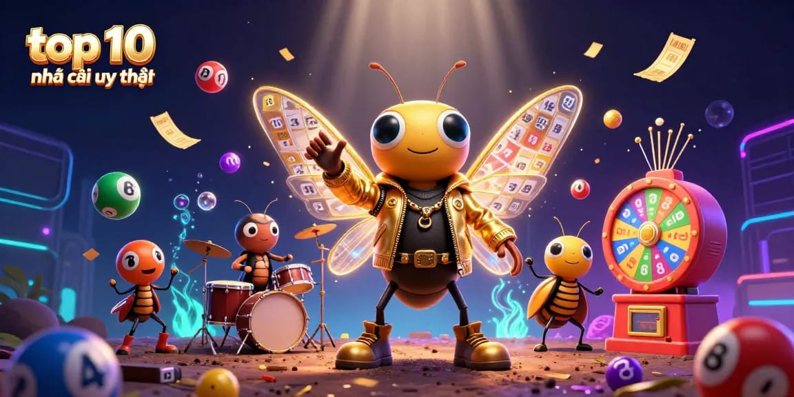 Watch the top 10 nhà cái uy tín burst into action with electrifying characters and vibrant gambling elements.