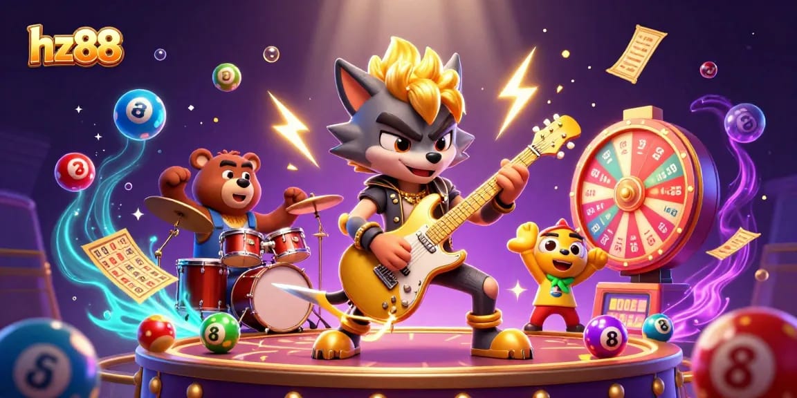 Join the excitement at hz88 with vibrant casino elements and engaging characters in action.