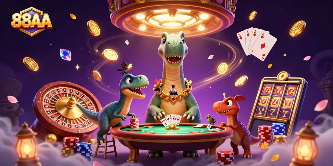 Experience thrilling gameplay at 88AA with dynamic casino characters and action-packed visuals
