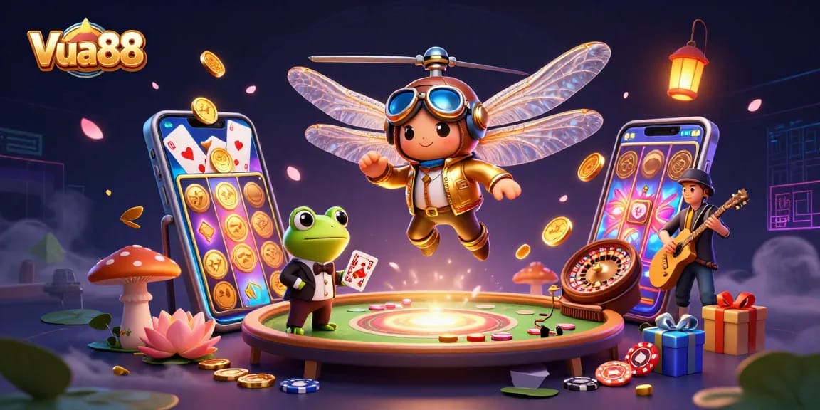 Play exciting games at Vua88 with vibrant 3D casino characters and slots, bringing fun to online gambling.