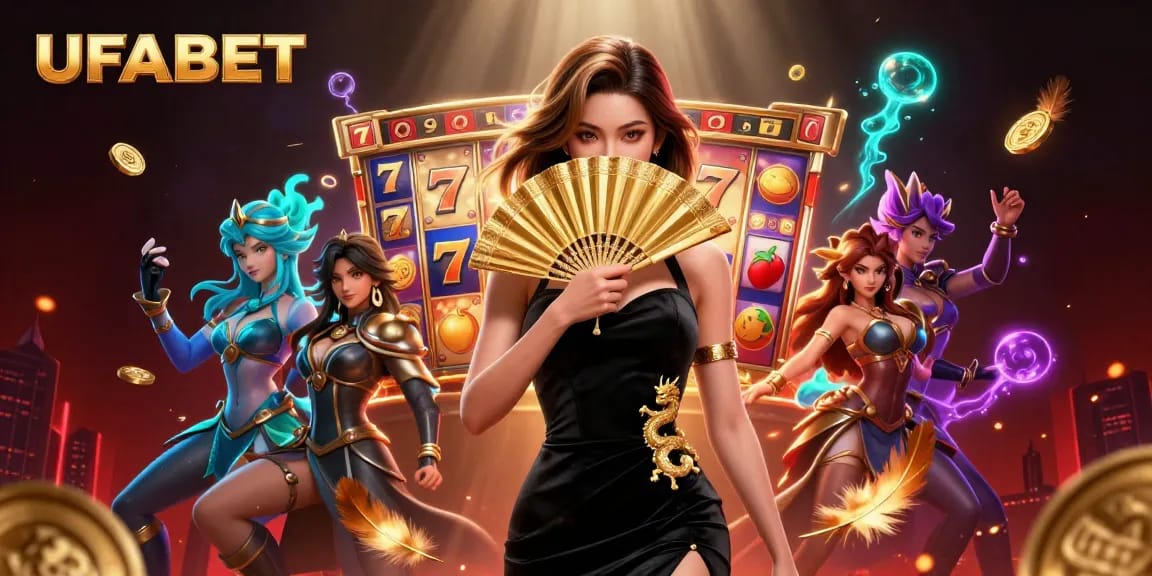 Engage with thrilling moments at UFABET, featuring vibrant slot reels and captivating symbols.