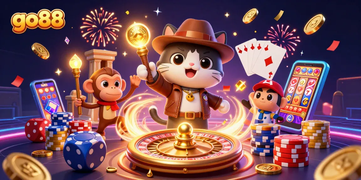 Elevate your gaming with go88's golden treasures and vibrant scenes of excitement.