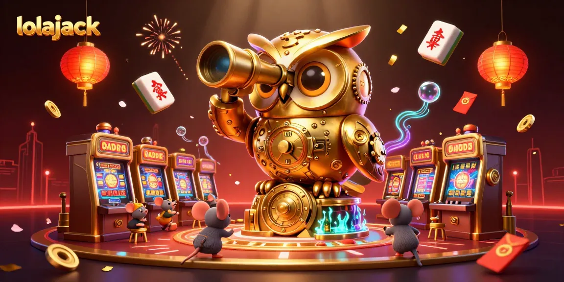 Play your favorite games at lolajack Casino with vibrant 3D graphics showcasing rich casino elements.