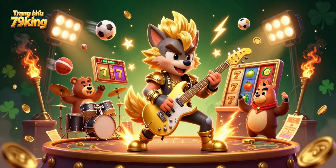 Experience thrilling wins at Trang chủ 79king with vibrant 3D characters engaging in casino action.