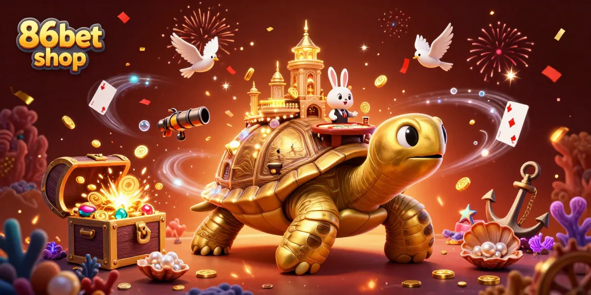 Experience the thrilling action of 86bet shop with vibrant casino scenes and characters.
