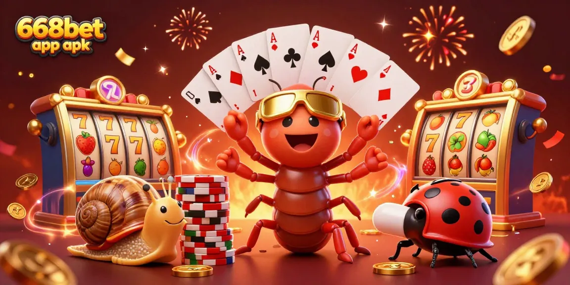 Experience the excitement of winning with the 668bet app apk in a vibrant casino scene filled with dynamic game elements.