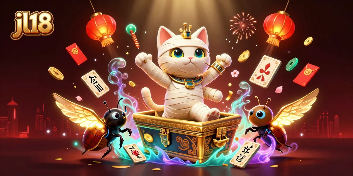 Experience the excitement at jl18 casino with vibrant gaming elements and characters in a dynamic scene.