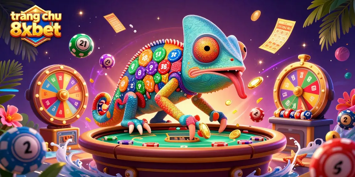 Experience the excitement of trang chu 8xbet with a dynamic chameleon casino owner amidst lottery fun!