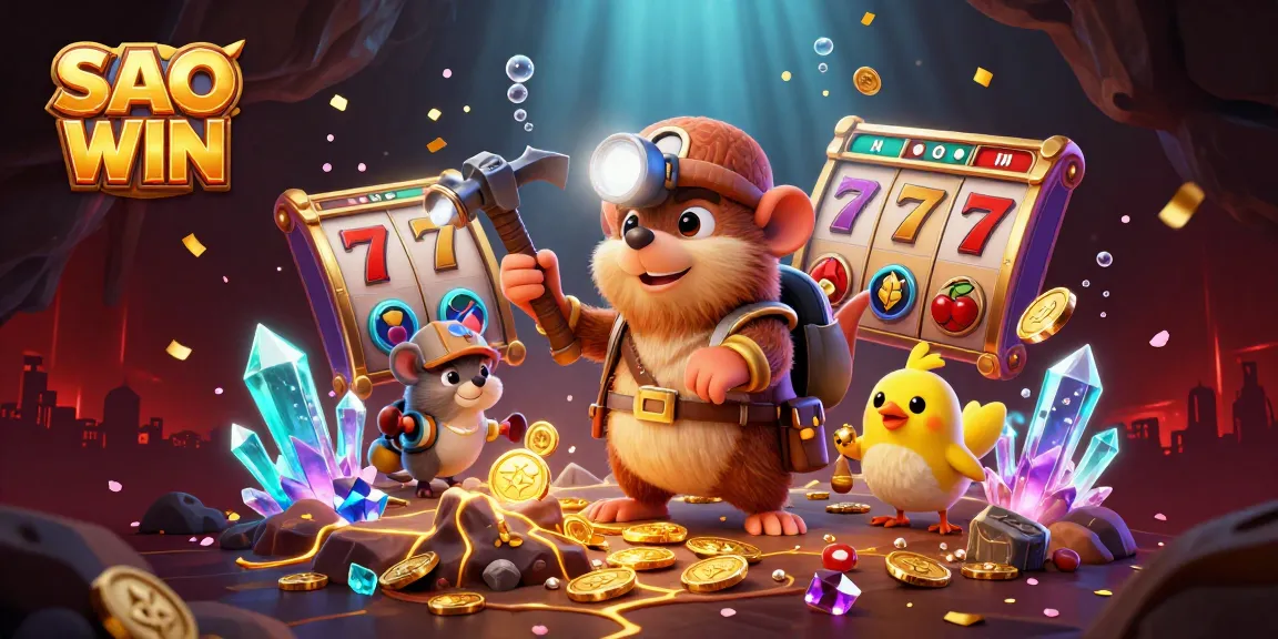 Experience exciting gameplay at SAO WIN with vibrant slot reels and treasure-filled adventures.