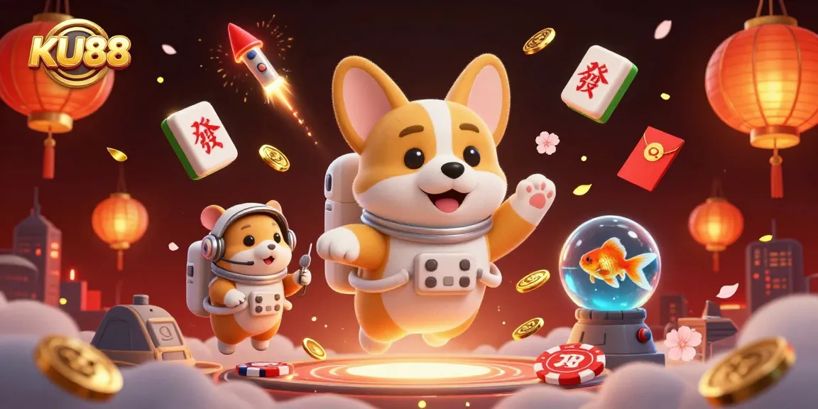 Engage with KU88's dynamic casino experience featuring 3D characters in vibrant gameplay.