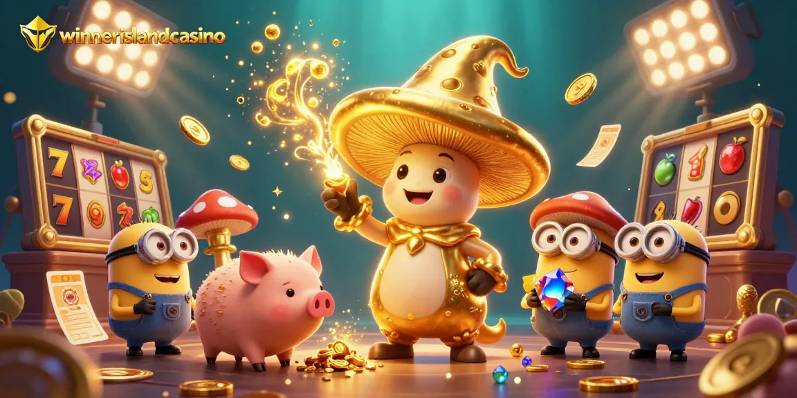 Experience thrilling gameplay at winnerislandcasino with golden mushrooms, jackpots, and dynamic game elements.